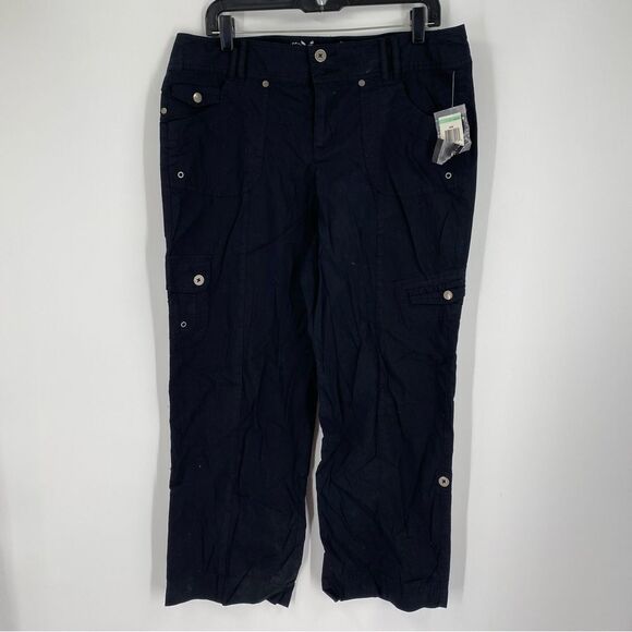 Style & Co. Core Women’s Black Foldable Hem Thin Pants size 8P - Picture 1 of 3